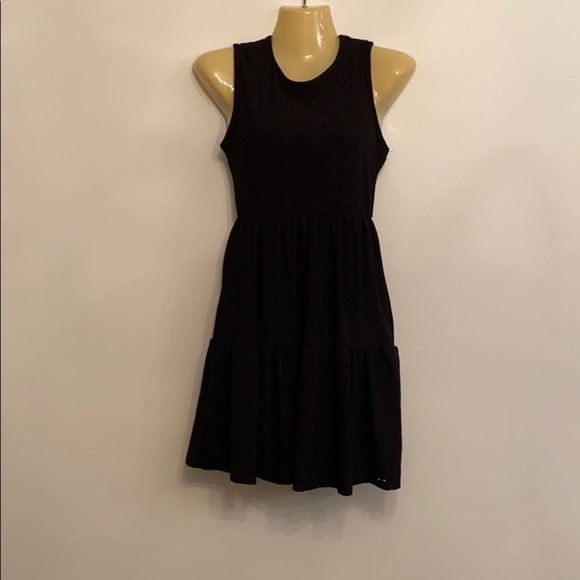 Mady & Nell Black Eyelet Tiered Skater Dress!!! - Picture 1 of 8